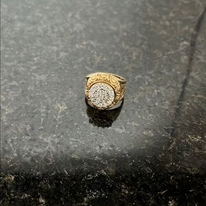 Elegant Gold and Silver Ring